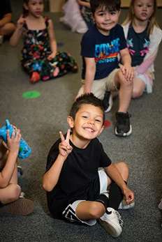 Child having fun at Yuma Pre-School